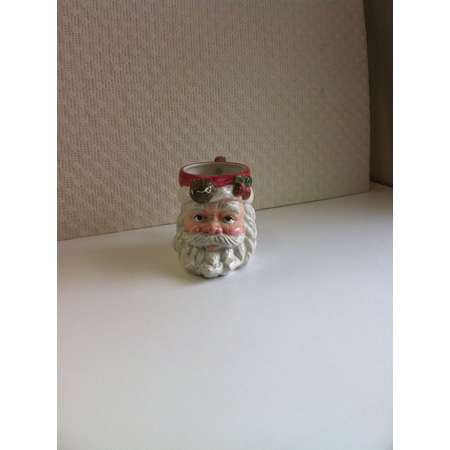 Santa Mug OMNIBUS by Fitz and Floyd China Copyright 1995 Hot Chocolate Hot Coco Replacement Cup Christmas Decoration Gift Planter Vase thumb