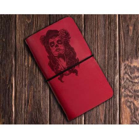 Day of The Dead Notebook - Skull Jotter - Halloween Notebook - Skull Art - COCO notebook - Dia de los muertos notebook thumb