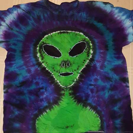Alien Tie Dye - Alien T-shirt - Professional Tie Dye - Tie Dye - Alien thumb