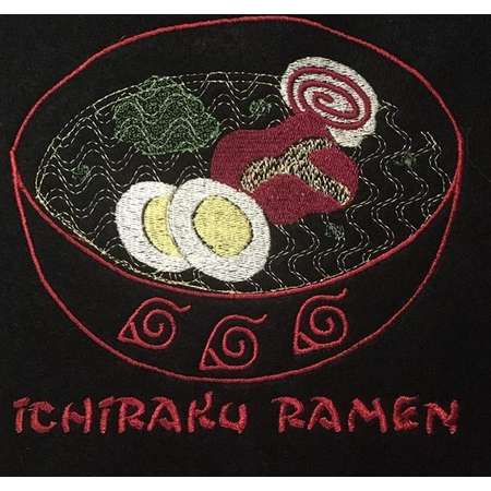 Naruto Ichiraku Ramen Bowl embroidered Design on T-shirt or Sweatshirt thumb