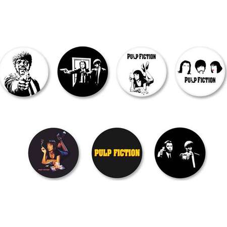 Lot Pins Ø25mm - o38mm Pinback Button Badge / Magnet o38mm Pulp Fiction thumb