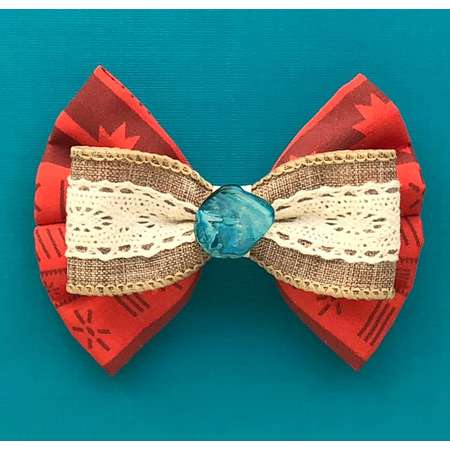 Moana Inspired Hair Bow thumb