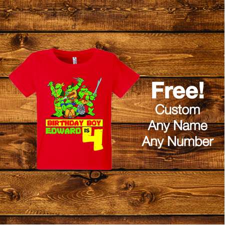 Sale! Teenage Mutant Ninja Turtles Birthday Shirt,. thumb