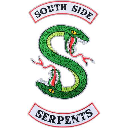 Riverdale South Side Serpents Inspired Embroidered Patch, Southside Jacket iron on parch, Snake patch, Back patch, Bikers patch thumb