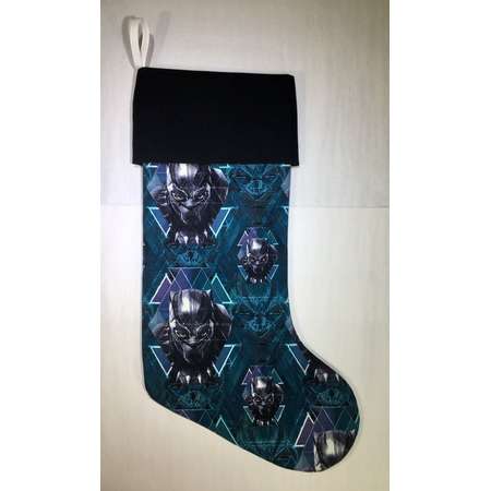 Black Panther SOLO Colorful Christmas Stocking EXTENDABLE! Ready to Ship! Wakanda Forever! thumb