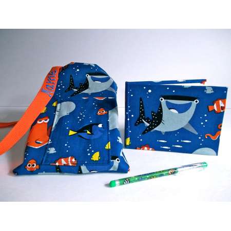 Disney Finding Dory Nemo autograph book bag with book bag and pen PERSONALIZED for FREE adjustable strap thumb