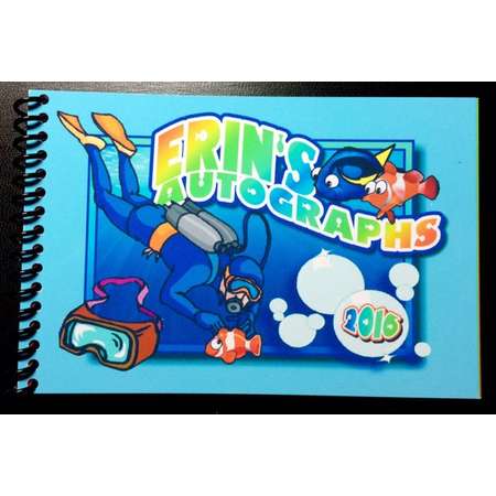 Personalized Disney Autograph Book FINDING NEMO - Finding Dory Theme Design - Custom Book - Free Personalization thumb