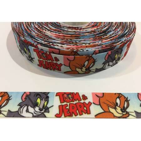 3 Yards of 7/8" Ribbon - Tom and Jerry thumb