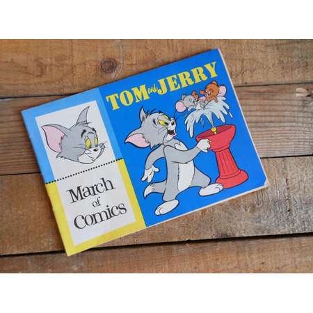 1956 Tom and Jerry Cartoon Comics Puzzle Booklet Book Advertising York PA Vintage at Quilted Nest thumb