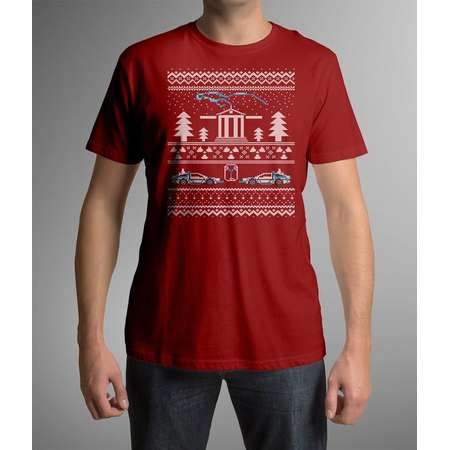 Unisex Men's / Women's Back to the Future Ugly Christmas Sweater t-shirt thumb