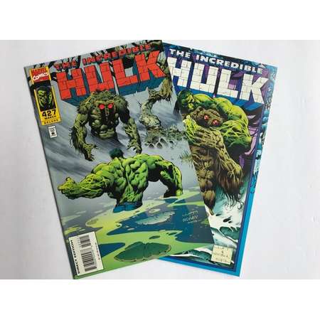 The Incredible Hulk Issues 427-428 (Peter David, Juggernaut, VF-NM, Marvel Comic Book Lot, 1994) thumb