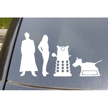 Who's Your Family Car Sticker set of 4 thumb