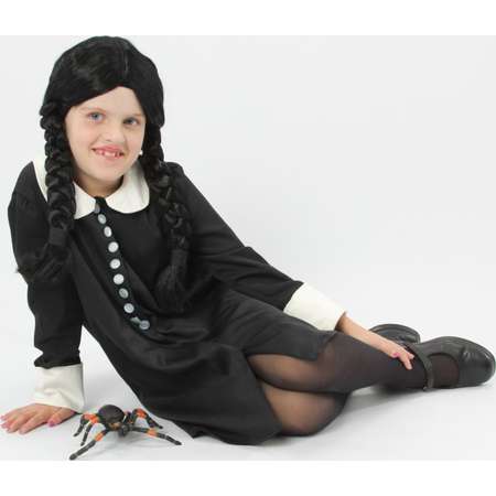 Wednesday Adams Dress, Addams Family costumes, Family Costume Ideas, Custom made to fit costumes, Girls Costumes, Halloween Costumes thumb