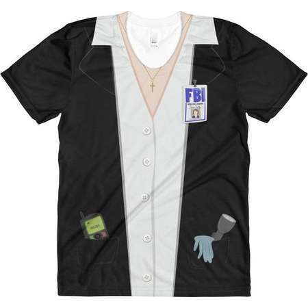 The X-Files - Dana Scully - Halloween Costume Tee - Alien-Hunting FBI Agent Costume T-Shirt thumb