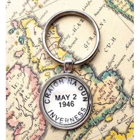 Outlander Keychain - Outlander Gift - Outlander Accessory - Craigh na Dun - Outlander Series Outlander Book - Claire Fraser - Scottish Gift thumb
