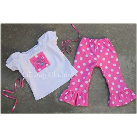 Custom Boutique Clothing Abby Cadabby Peasant Pant Set Birthday Sesame Street thumb