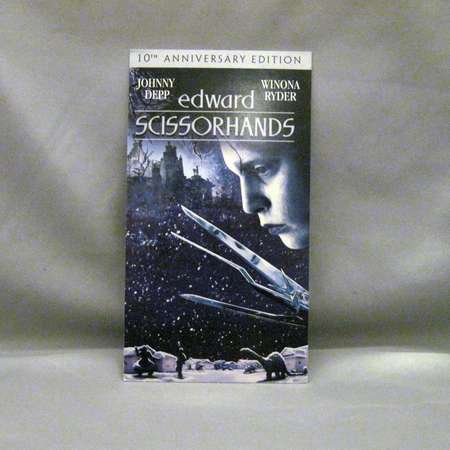 Edward Scissorhands Notebook - Recycled VHS Notebook thumb