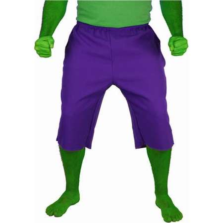 Incredible Hulk Purple Adult Costume Shorts Pants thumb
