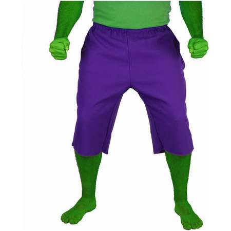 Incredible Hulk Purple Adult Costume Shorts Pants thumb
