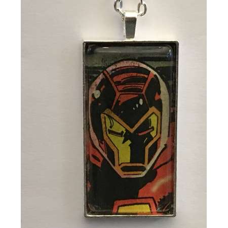 Iron Man Necklace, Superhero Necklace, Comic Book Necklace, Avengers Necklace, Alien Necklace thumb