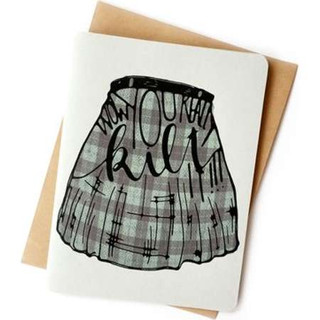 You Kilt It | Nailed It Card | Outlander book Card | You Killed It Card | Killed that shit card | Mens Kilt card | funny congrats card thumb