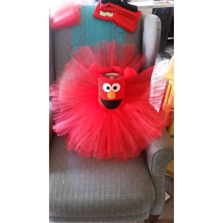 Birthday Elmo Sesame Street Costume Red Tutu Dress Girl Halloween Party Birthday thumb