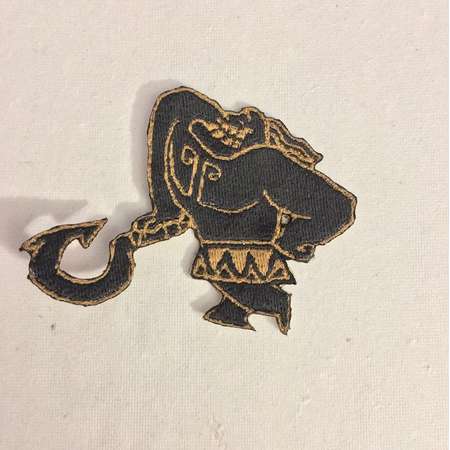 Iron On Patch Disney Inspired Fan Art Mini Maui Tattoo from Moana thumb