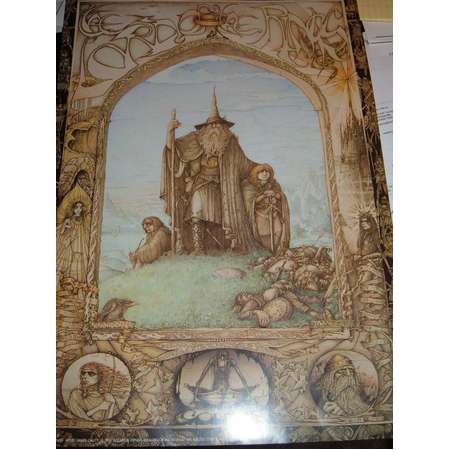 2 Lord of the Rings Art poster by James Cauty 27" x 39" 1988 thumb