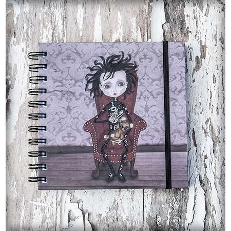 EDUARDO MANOSTIJERAS (Edward Scissorhands) printed notebook illustration original gift gothic steampunk film cinema tim burton cute thumb