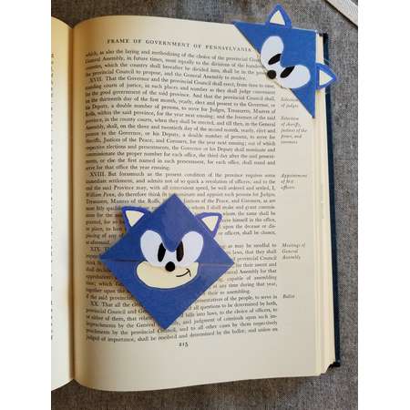 Sonic the Hedgehog Laminated Corner Bookmark thumb