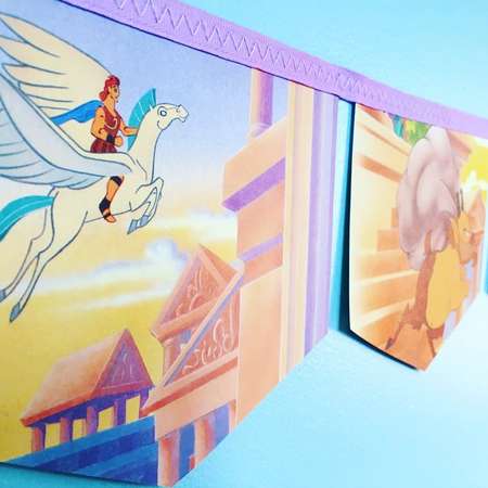 HERCULES a race to the rescue Little Golden Book storybook banner garland baby shower bunting disney nursery decor storybook banner children thumb