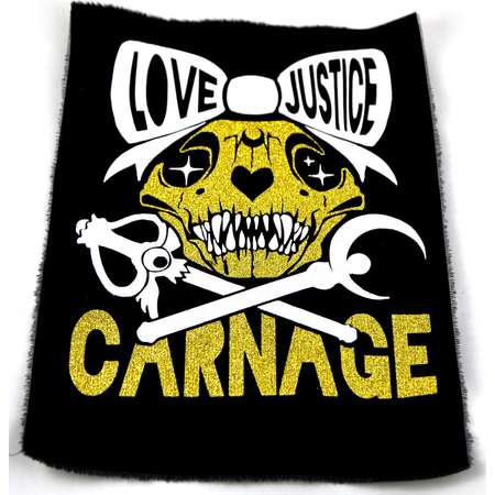 Love Justice Carnage Sailor Moon Back Punk Patches thumb