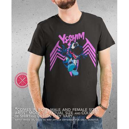 We Are Yoshim! Yoshi / Venom / Venomverse / MashUp / Men and Women's Fitted T Geekery / Geekdom / Nostalgia by Tom Ryan's Studio thumb