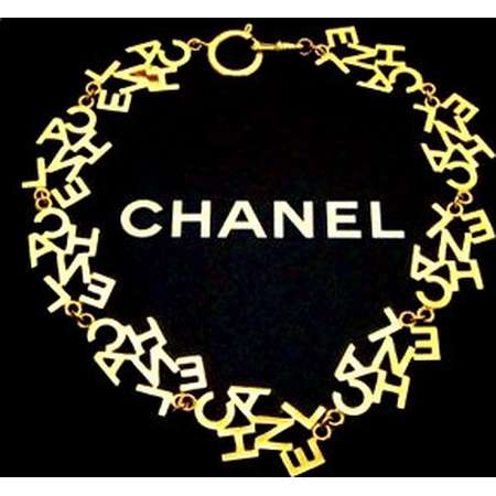 CHANEL, vintage, cc, coco, Logo Letters, gold, necklace, costume, necklaces, jewelry at theGlamVintage on Etsy thumb