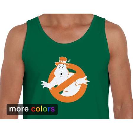 Irish Ghostbusters Leprechaun Mens Tank Top St Patricks Day Ireland Kiss Me I’m Irish thumb