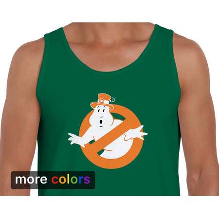 Irish Ghostbusters Leprechaun Mens Tank Top St Patricks Day Ireland Kiss Me I’m Irish thumb