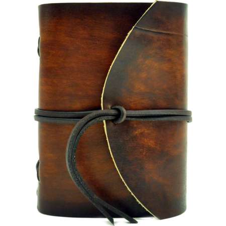 Leather book - soft OX RAW - Coco - A6 - 400 pages - diary of Vickys World® thumb
