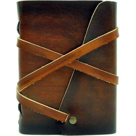 Leather book - soft OX Loony - Coco - A6 - 400 pages - diary of Vickys World® thumb