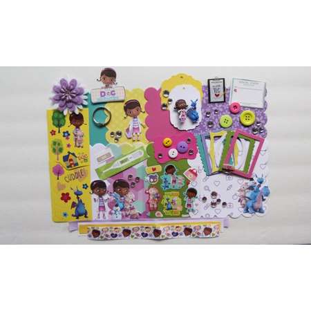 Disney Doc McStuffins Custom Mini Book Album Kit Scrapbook thumb