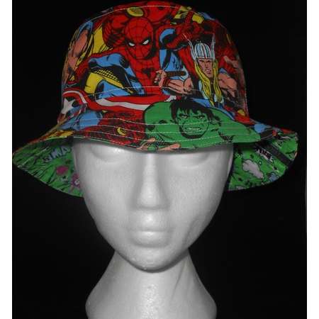 Child's Reversible Sun Hat, Child's Bucket Hat, Super Hero Hat, Marvel Sun Hat, Geek Hat, Comic Book Hat, Kids Sun Hat, Bob, Holiday Hat thumb