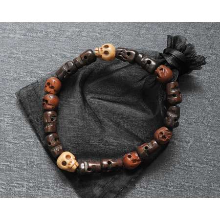 Dean Winchester's skull bracelet | Supernatural cosplay prop replica | convention costume jewelry | SPN fandom jewellery thumb