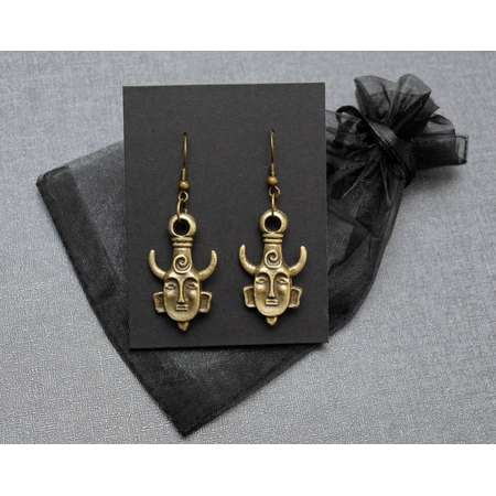 Supernatural Samulet earrings | Dean Winchester | Castiel amulet charms | fandom cosplay jewelry | convention costume accessory jewellery thumb