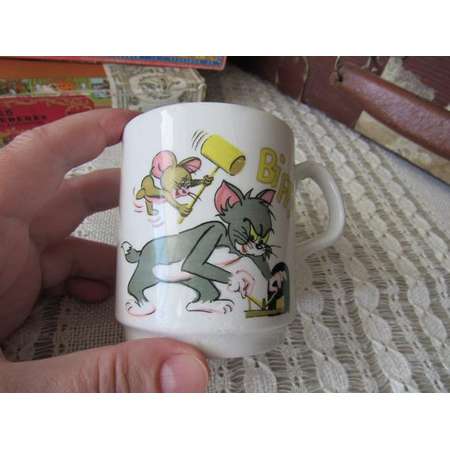 Kids Tom and Jerry Mug Ceramic Vintage Tom and Jerry Cup 1970 Metro Goldwyn Mayer Mug Funny Mug Collectible Mug old Tom & Jerry Graphic Mug thumb