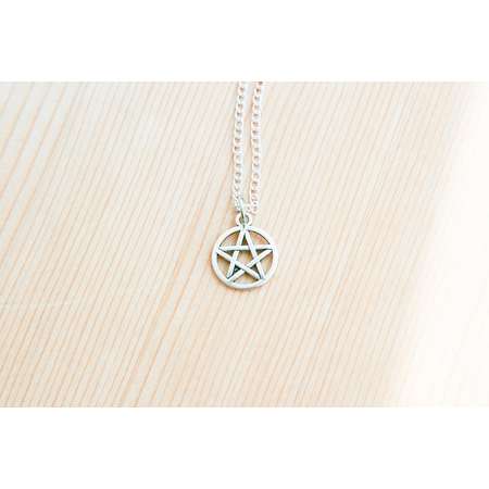 Supernatural pentagram charm pendant witch sign protecting star gift idea costume thumb