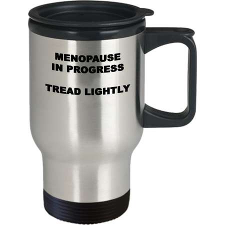 Menopause Gift | Funny Menopause Travel Mug | Menopause Humor | Getting Older Mug | Hot Flash | Peri-menopause | Gag Gift | Over the Hill thumb