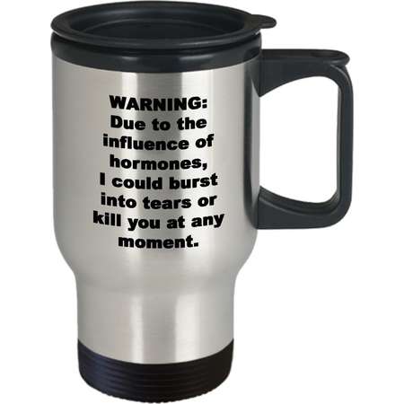 Menopause Gift | Funny Menopause Travel Mug | Menopause Humor | Getting Older Mug | Hot Flash | Peri-menopause | Gag Gift | Over the Hill thumb