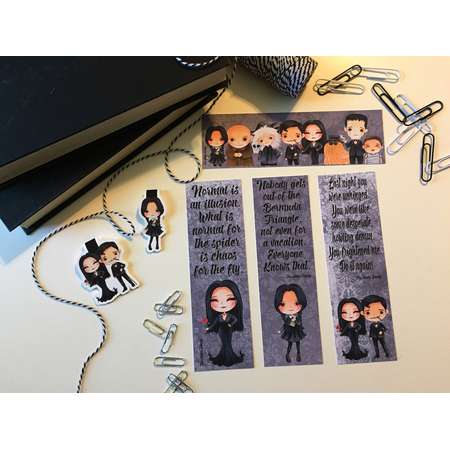 Bookmarks - Family Halloween Adams Bookmark thumb