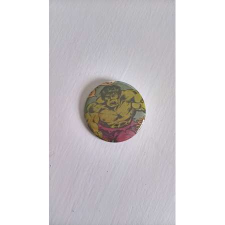 The Incredible Hulk Vintage Comic Book Pinback Button --- Retro Marvel Avengers Superhero --- Action Accessory Pin Backpack Denim Jacket thumb