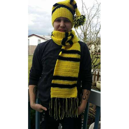Harry Potter INSPIRED, house beanie, santa hat, slouchy hat, gryffindor, slytherin, hufflepuff, ravenclaw (Choose Your house! All sizes!) thumb
