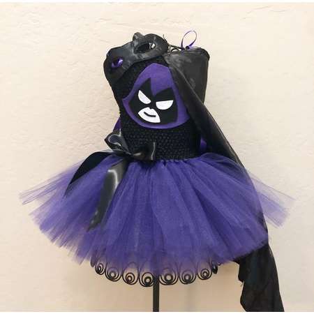 Raven costume / Raven halloween / Raven halloween costume / halloween tutu / teen titans costume / teen titans birthday / Raven birthday thumb